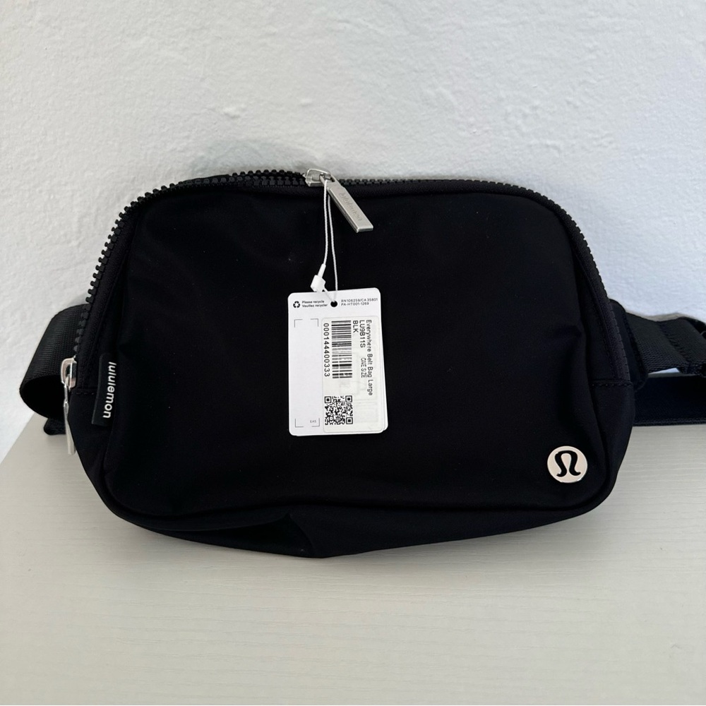 LULULEMON EVERYWHERE BELT BAG LARGE IM BLACK